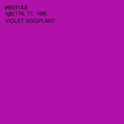 #B011A8 - Violet Eggplant Color Image