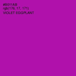 #B011AB - Violet Eggplant Color Image