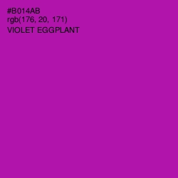 #B014AB - Violet Eggplant Color Image