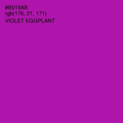 #B015AB - Violet Eggplant Color Image