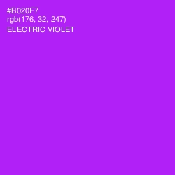 #B020F7 - Electric Violet Color Image