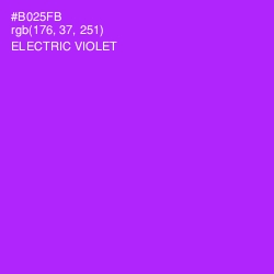 #B025FB - Electric Violet Color Image