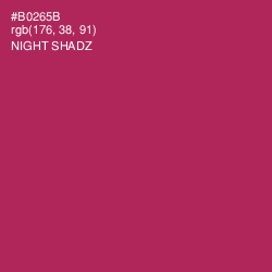 #B0265B - Night Shadz Color Image