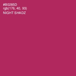 #B0285D - Night Shadz Color Image