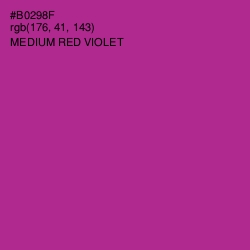 #B0298F - Medium Red Violet Color Image