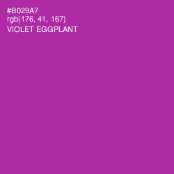 #B029A7 - Violet Eggplant Color Image