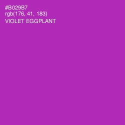 #B029B7 - Violet Eggplant Color Image