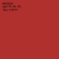 #B0302D - Tall Poppy Color Image