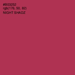 #B03252 - Night Shadz Color Image