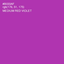 #B033AF - Medium Red Violet Color Image