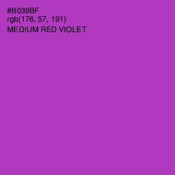 #B039BF - Medium Red Violet Color Image