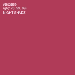 #B03B59 - Night Shadz Color Image