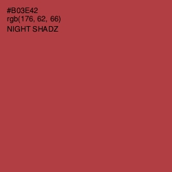 #B03E42 - Night Shadz Color Image