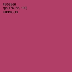 #B03E66 - Hibiscus Color Image