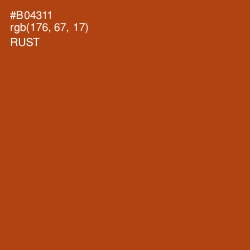 #B04311 - Rust Color Image