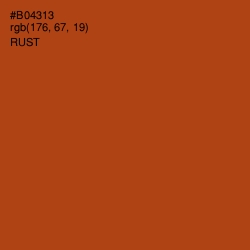 #B04313 - Rust Color Image