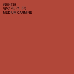 #B04739 - Medium Carmine Color Image