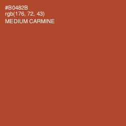 #B0482B - Medium Carmine Color Image