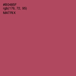 #B0485F - Matrix Color Image