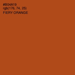 #B04A19 - Fiery Orange Color Image