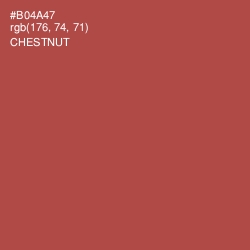 #B04A47 - Chestnut Color Image