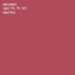 #B04B5C - Matrix Color Image