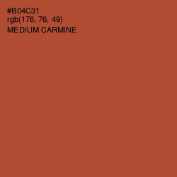 #B04C31 - Medium Carmine Color Image