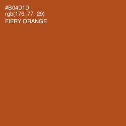 #B04D1D - Fiery Orange Color Image