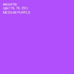 #B04FFB - Medium Purple Color Image