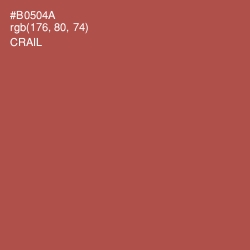 #B0504A - Crail Color Image