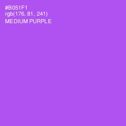 #B051F1 - Medium Purple Color Image