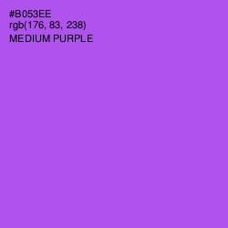 #B053EE - Medium Purple Color Image