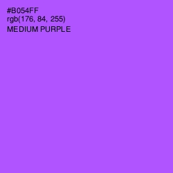 #B054FF - Medium Purple Color Image