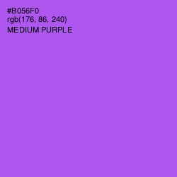 #B056F0 - Medium Purple Color Image