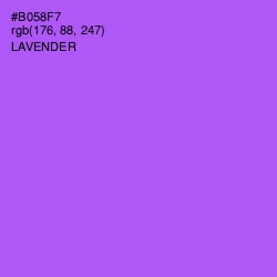 #B058F7 - Lavender Color Image