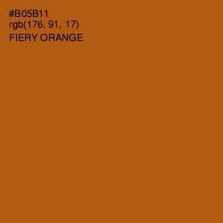 #B05B11 - Fiery Orange Color Image