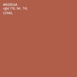 #B05E4A - Crail Color Image