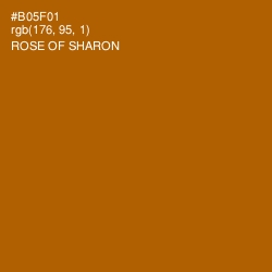 #B05F01 - Rose of Sharon Color Image