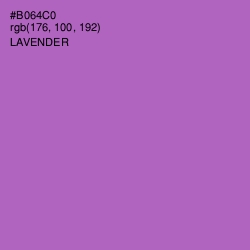 #B064C0 - Lavender Color Image