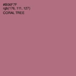 #B06F7F - Coral Tree Color Image