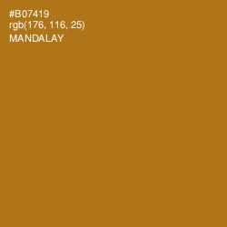 #B07419 - Mandalay Color Image