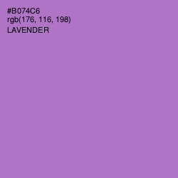 #B074C6 - Lavender Color Image