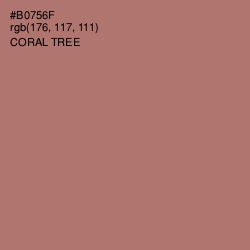 #B0756F - Coral Tree Color Image