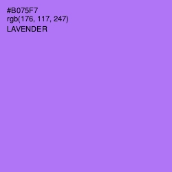 #B075F7 - Lavender Color Image