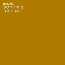 #B07A00 - Pirate Gold Color Image