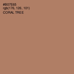 #B07E65 - Coral Tree Color Image