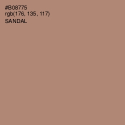#B08775 - Sandal Color Image