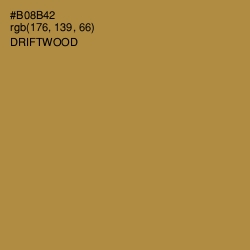 #B08B42 - Driftwood Color Image