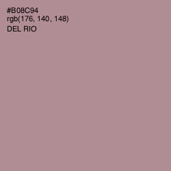 #B08C94 - Del Rio Color Image