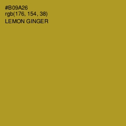 #B09A26 - Lemon Ginger Color Image